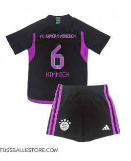 Günstige Bayern Munich Joshua Kimmich #6 Auswärts Trikotsatzt Kinder 2023-24 Kurzarm (+ Kurze Hosen)